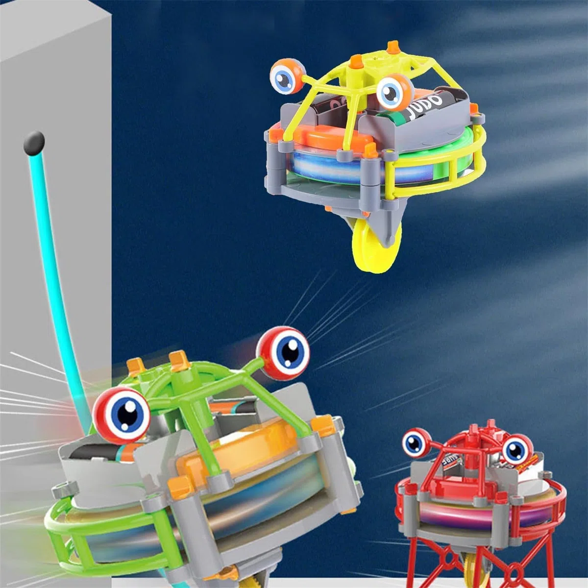Gyroscopic Toy Unicycle Tightrope, Gyroscope Tightrope Walker Toy,Novelty Tightrope Walking Tumbler Unicycle Toy, Tightrope Walker Anti Gravity Balance Robot, Two modes with gyroscope/balancer (Green)