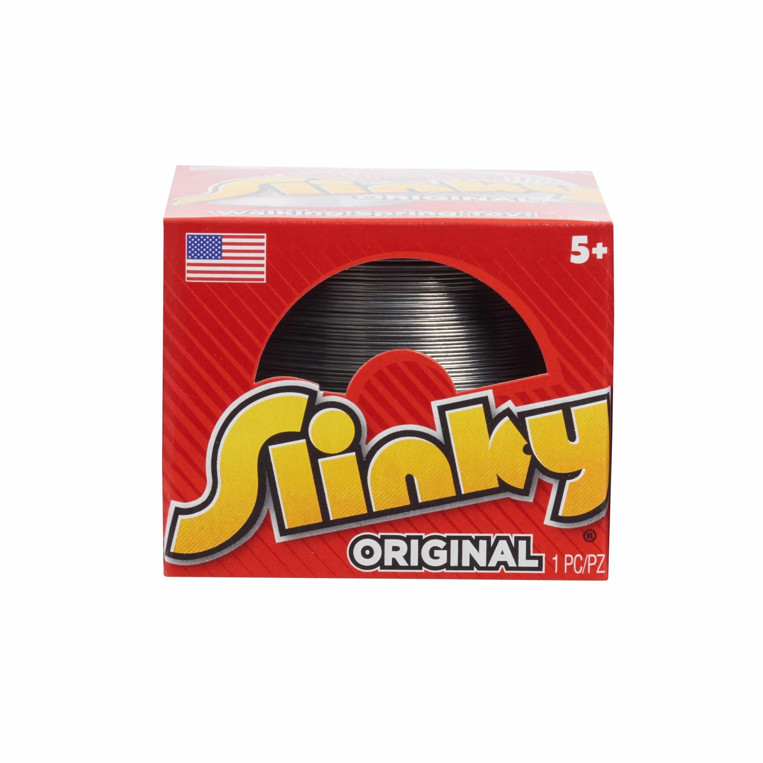 Just Play Il Giocattolo a Molla Originale Slinky, Slinky in Metallo da 7 cm di Diametro, Fidget Toys, Giocattoli per Bambini dai 5 Anni