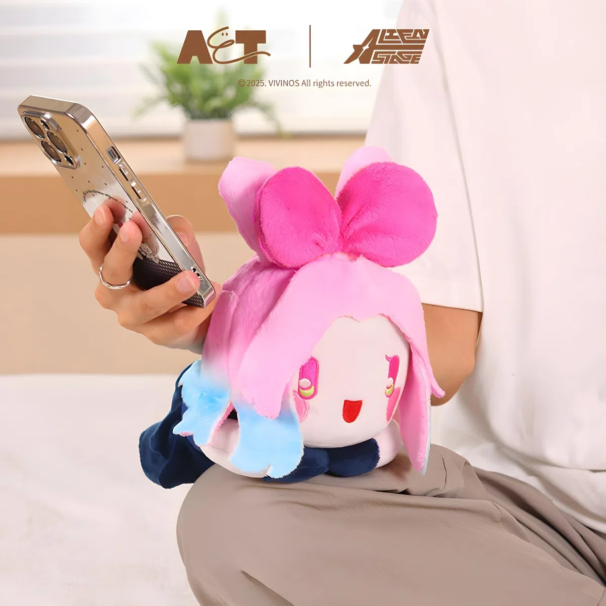YJacuing Serie Alien Stage Bunny - Figurina in peluche di coniglio di 20,3 cm, ufficialmente concessa in licenza Anime ALNST - Merce da collezione (Mizi)