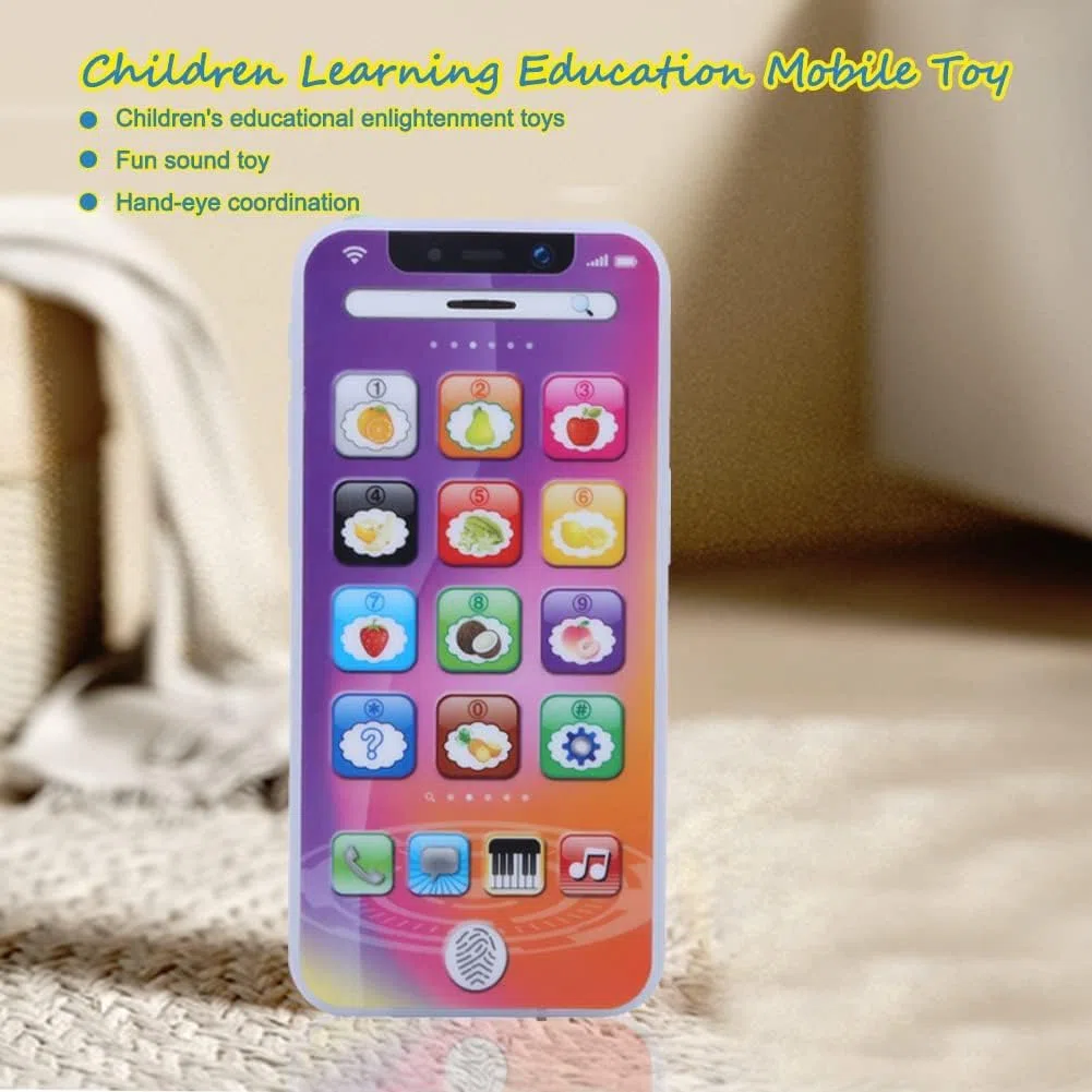 Cellulare Giocattolo per bambini Musica multifunzionale Giocattolo leggero per telefoni Giocattoli educativi precoci per telefoni cellulari Ragazzi Ragazze Toddlers di