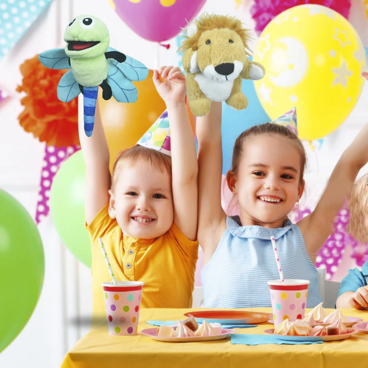 lilizzhoumax burattino di mano di libellula Simulazione Animale libellula Peluche gioco di ruolo giocattoli interattivi per la prima educazione dei bambini decorazione della casa animali dello insetto