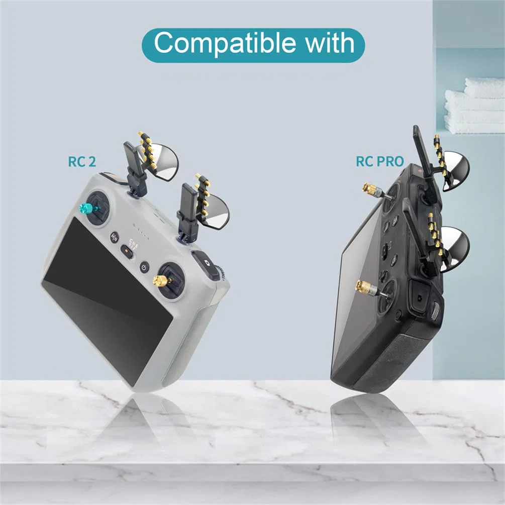 RC Signal Booster Range Extender per DJI Mini 4 Pro/Air 3 RC2, per Mavic 3 Pro Cine Telecomando Amplificatore di Segnale Antenna Accessorio
