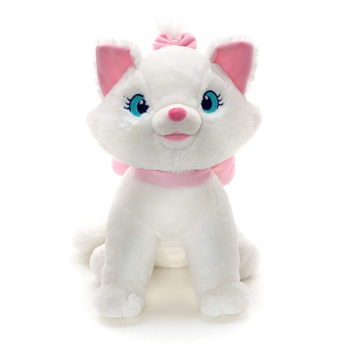 Disney Store bambola ufficiale di peluche media Minou, Gli Aristogatti 32 cm, personaggio classico micio coccoloso in posizione eretta, con dettagli ricamati e finitura morbida al tatto