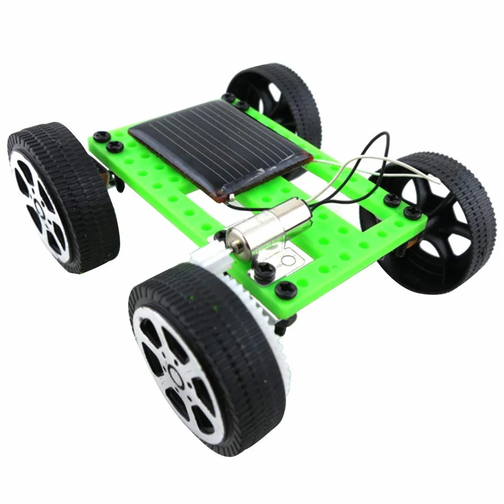 Giocattoli Scientifici Fai-da-Te Assemblaggio Auto ad Energia Solare Mini Sun Power Solar Car Model Science Experiment Costruzione di Giocattoli per Bambini sopra i 14 Anni
