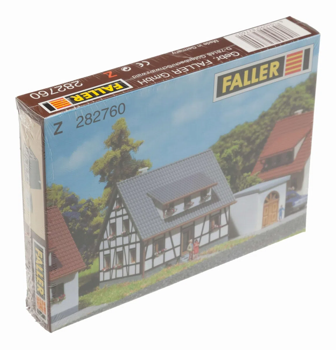 Faller 282760 Half-Timbered House Blue Z Scale Building Kit da Costruzione, Blu, Taglia Unica