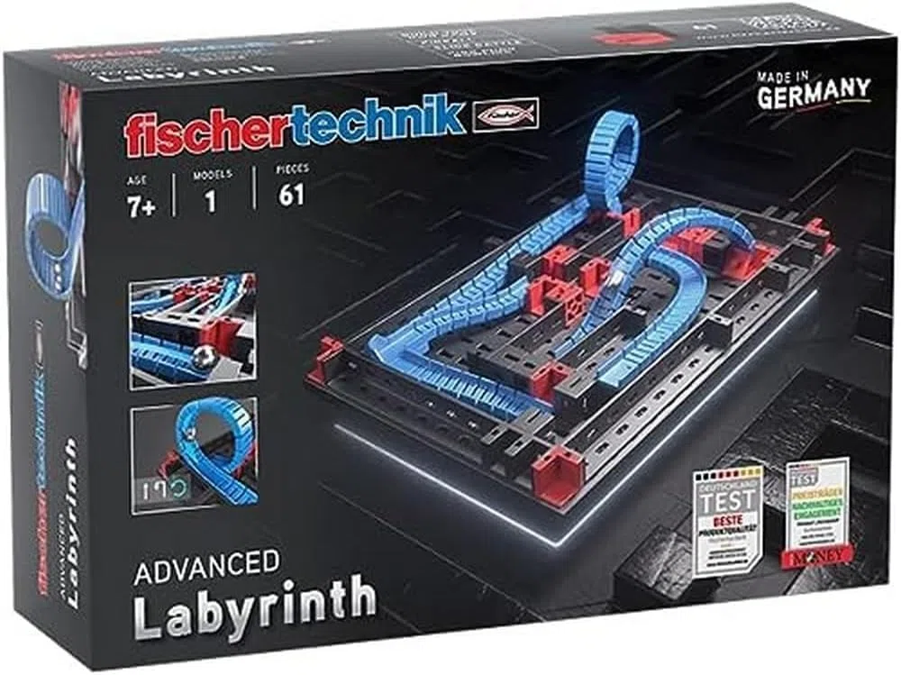 fischertechnik 569016 Advanced Labyrinth – kit di costruzione per bambini dai 7 anni in su, giocattolo di costruzione, gioco a palla bilanciata