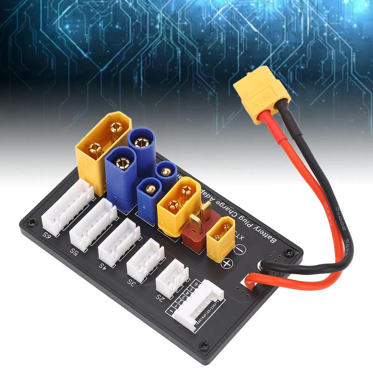 Scheda di Ricarica Parallela 6S XT90, XT30, EC3, EC5, T, XT60 per IMAX B6 UN A6, Leggera e Compatta, Efficiente e, Adatta a Vari Settori, Connettore Inductrix Ultra Micro
