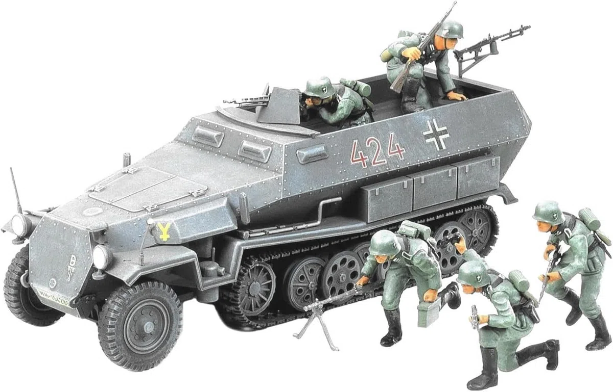 TAMIYA 300035020 - Carro armato della II guerra mondiale Sdkfz.251/1 Hanomag (5), scala: 1:35