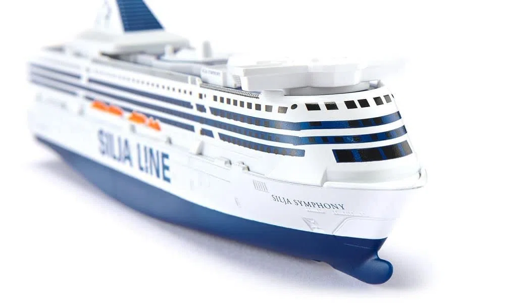 siku 1729, Traghetto Silja Symphony, Metallo e Plastica, 1:1000, Blu e Bianco, Uso versatile