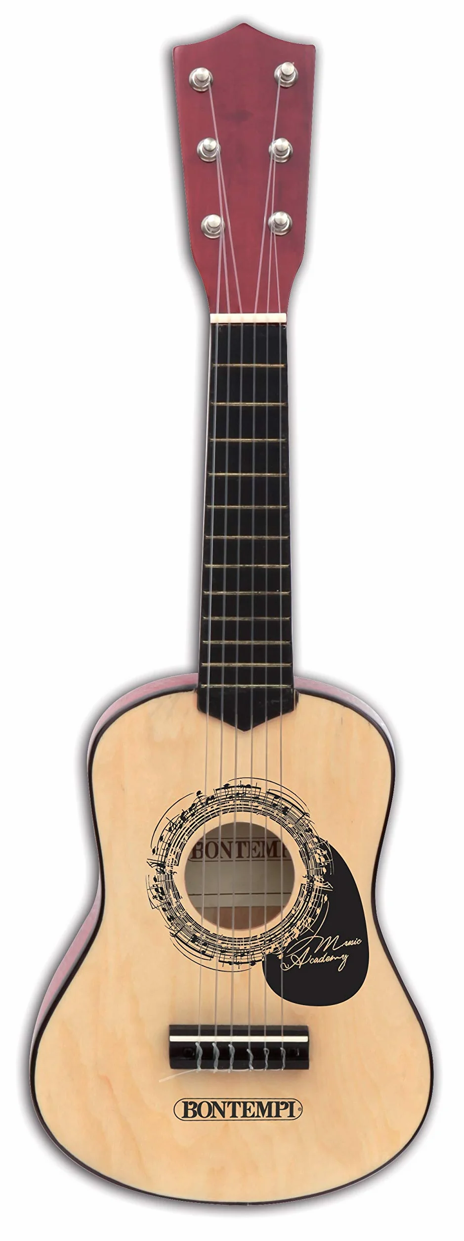 Bontempi | WoodHarmony - Chitarra Classica in Legno da 35 cm per Avventure Musicali Autentiche, Marrone