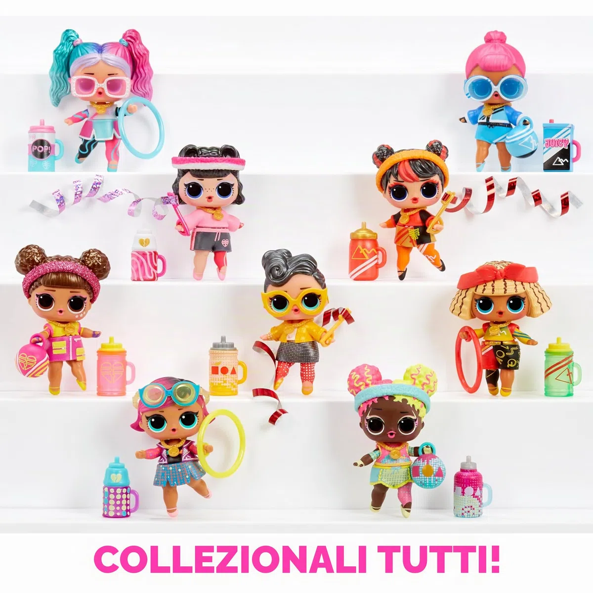 L.O.L. Surprise! All Star Sports Ginnastica. Bambola da Collezione a Tema Ginnastica con 8 Sorprese. Bambola Sportiva e Sfera con Trave di Equilibrio. Ideale per Chi Ama le Olimpiadi. Età 3+