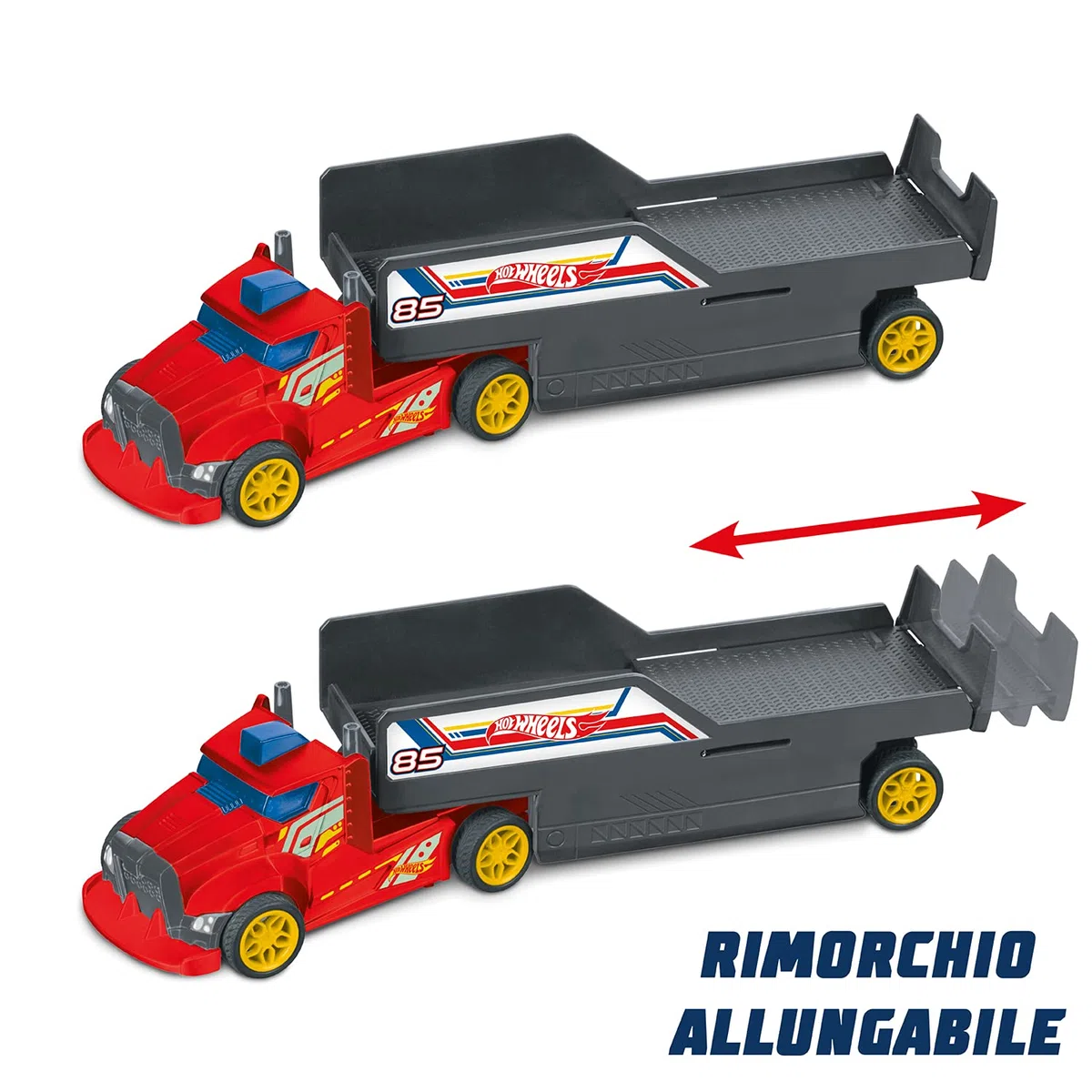 Mondo- Hot Wheels RC Double RIG Truck Camion Radiocomandato, Colore Nero, 63681