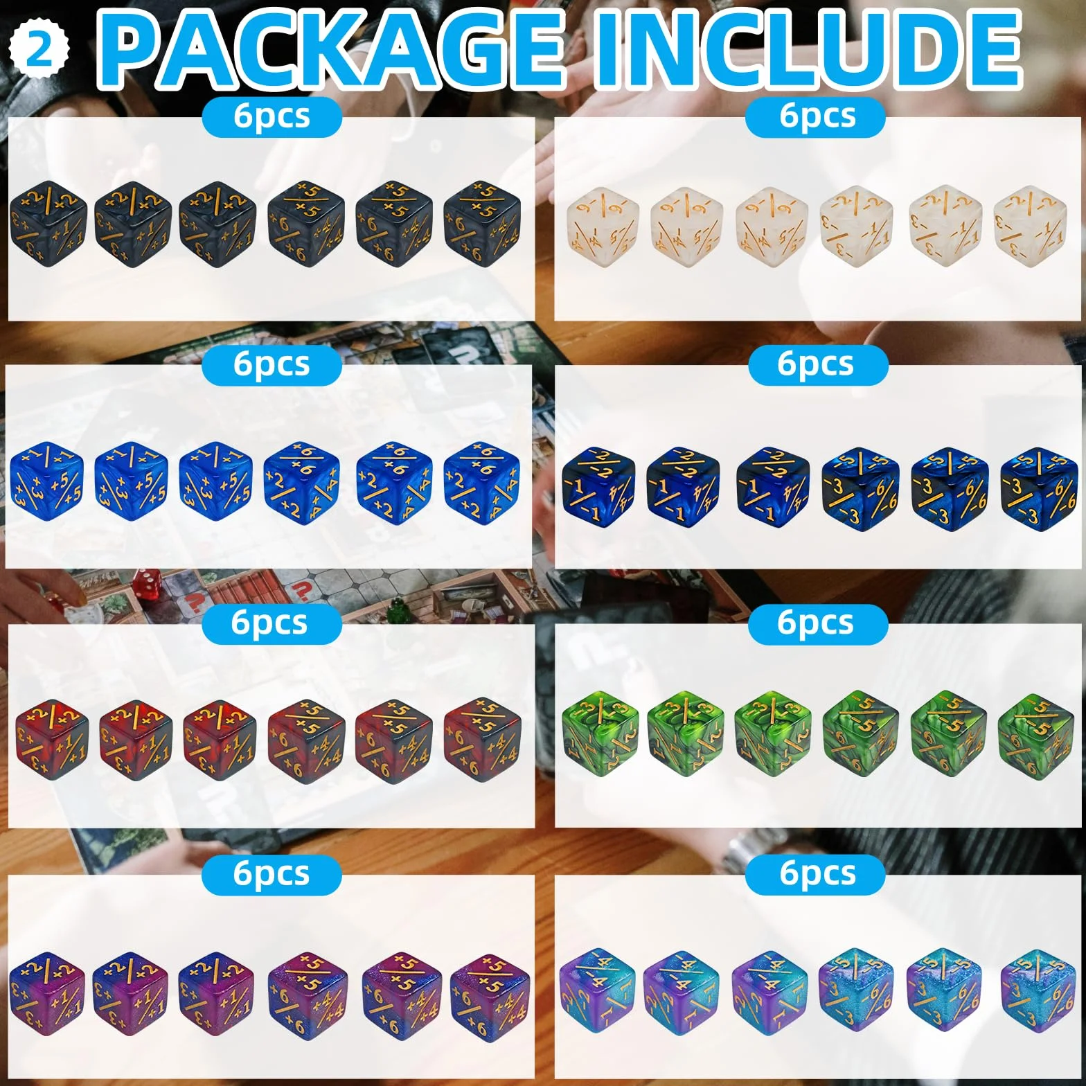 78 PCS MTG Contatori di Dadi - Contatore di Parole Abilità, -1/+1 Life Counter, Shield Life Counter Dice, Marble Colour D6 Dice Dice, per MTG, TCG, Giochi di Carte (sacchetto nero incluso)