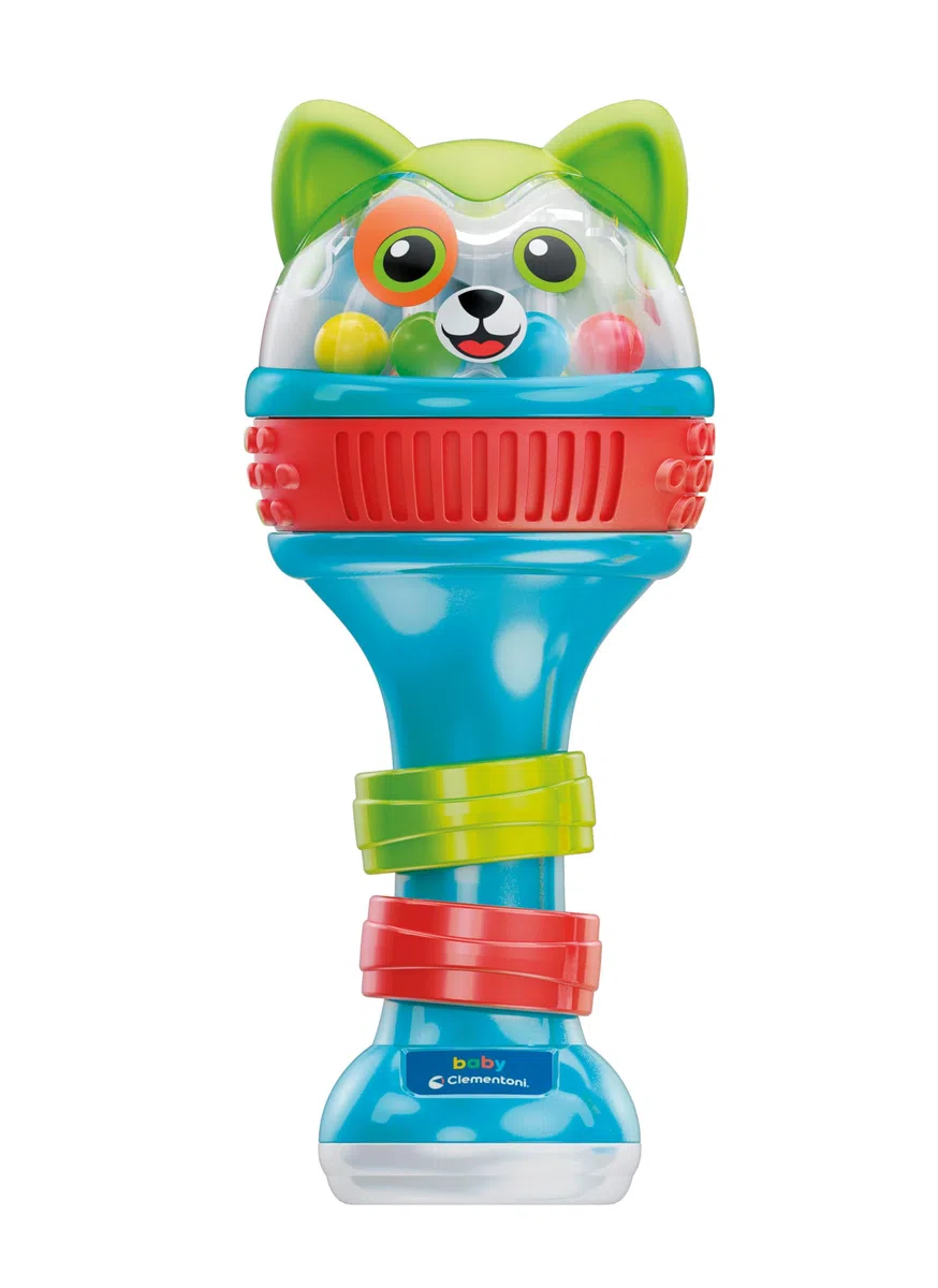 Clementoni Baby Baby Maracas Amici Cuccioli, Sonagli Interattivo Bambini 6-36 Mesi, con Palline, Effetti Sonori e Melodie, Stimola Sensi, Manualità e Sviluppo della Lingua Italiana e Inglese, 17985