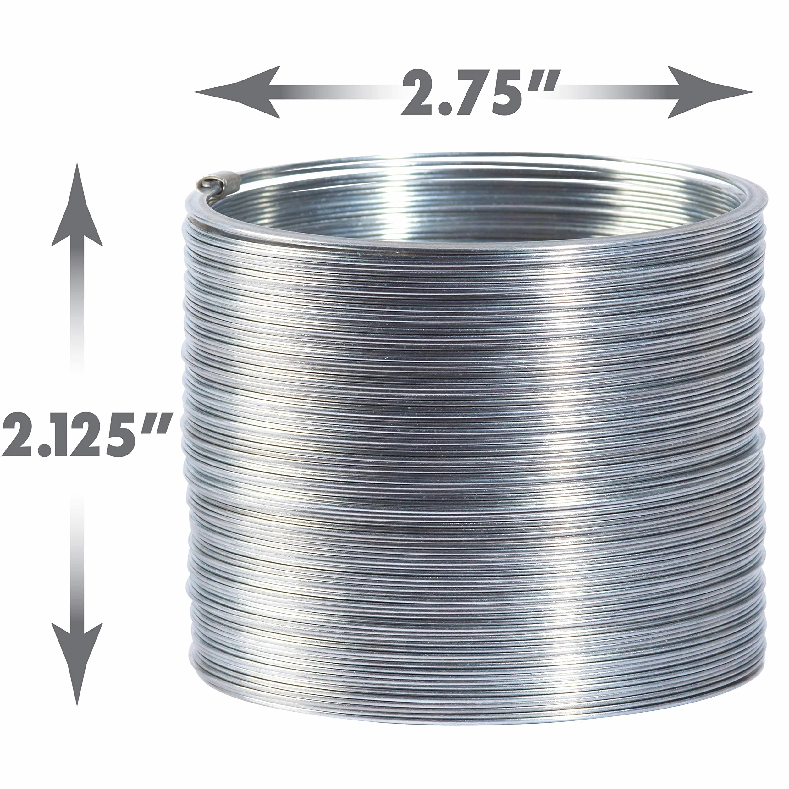 Just Play Il Giocattolo a Molla Originale Slinky, Slinky in Metallo da 7 cm di Diametro, Fidget Toys, Giocattoli per Bambini dai 5 Anni