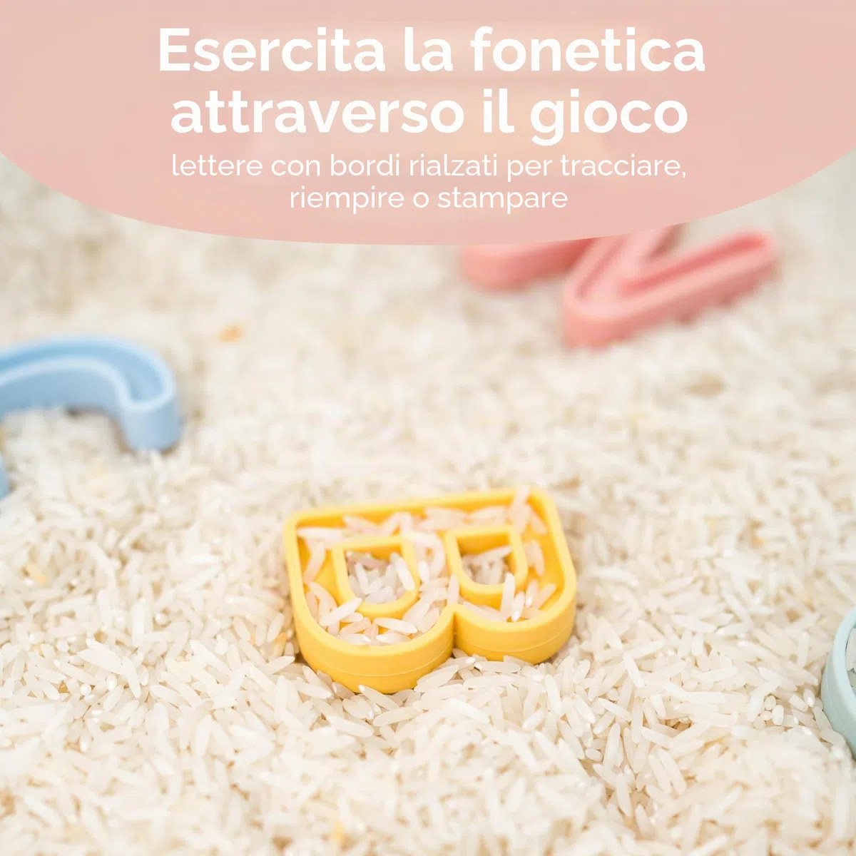 Inspire My Play Lettere dell'alfabeto per Bambini Giochi ABC per Bambini dai 3 Anni - Lettere per Giochi sensoriali e disordinati