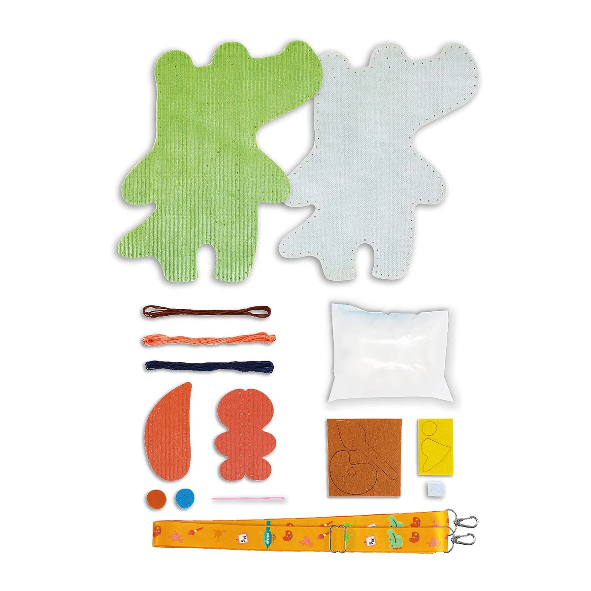 Avenir 6301817 - Kit da cucito fai da te con coccodrillo Sewing a tracolla, per bambini, dai 6 anni in su