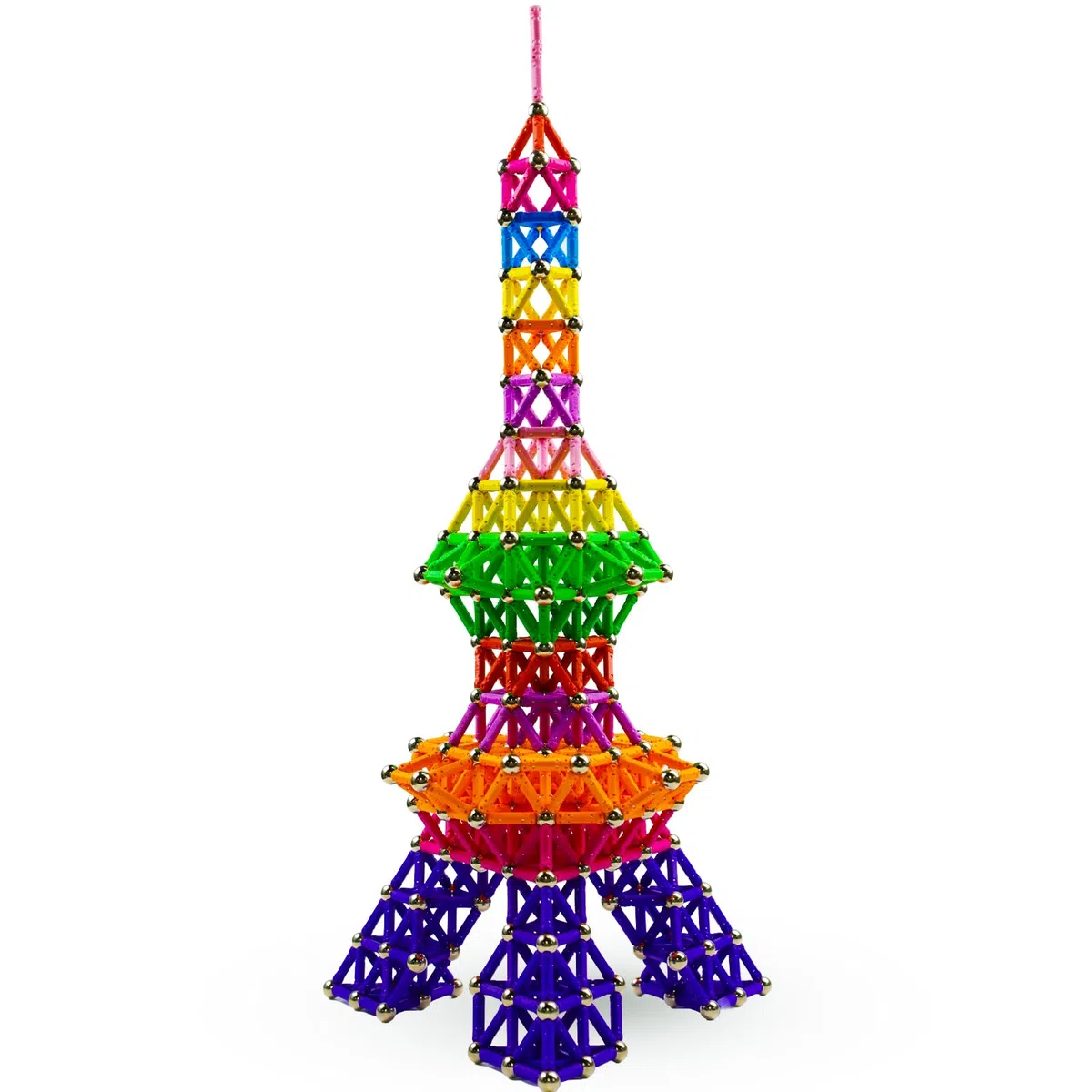 Costruzione Magnetica Bambino, Set STEM con Bastoncini Magnetici per Bambini dai 6 anni in su, Puzzle 3D Blocchi Magnetici Gioco di Costruzione, Regalo per Bambini e Bambine (168pcs)