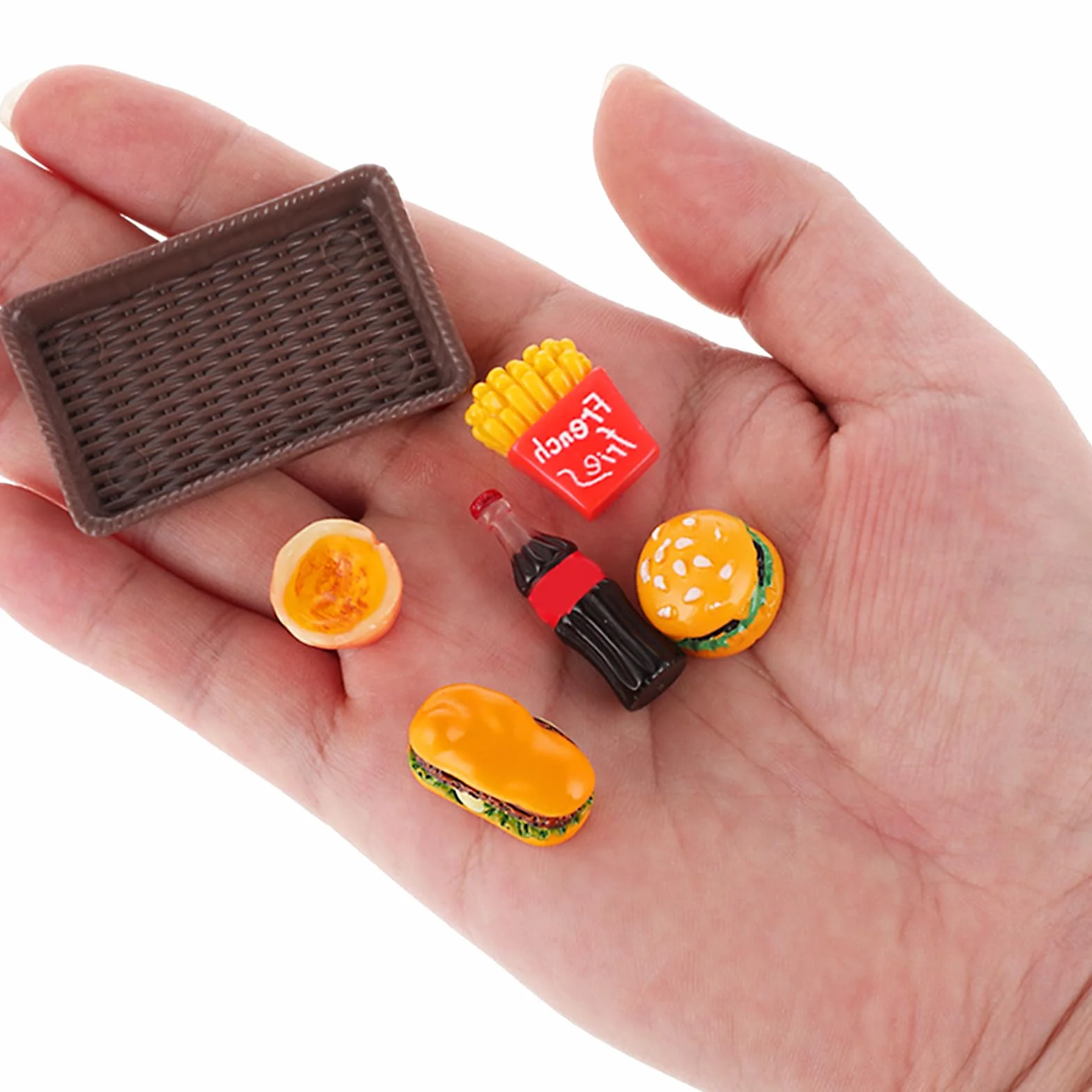 cobee 50 miniature alimentari bevande, 1:12 casa delle bambole mini giocattoli cibo cibo in miniatura adatto per stoviglie miste mini accessori per casa delle bambole roba in miniatura fingere cucina