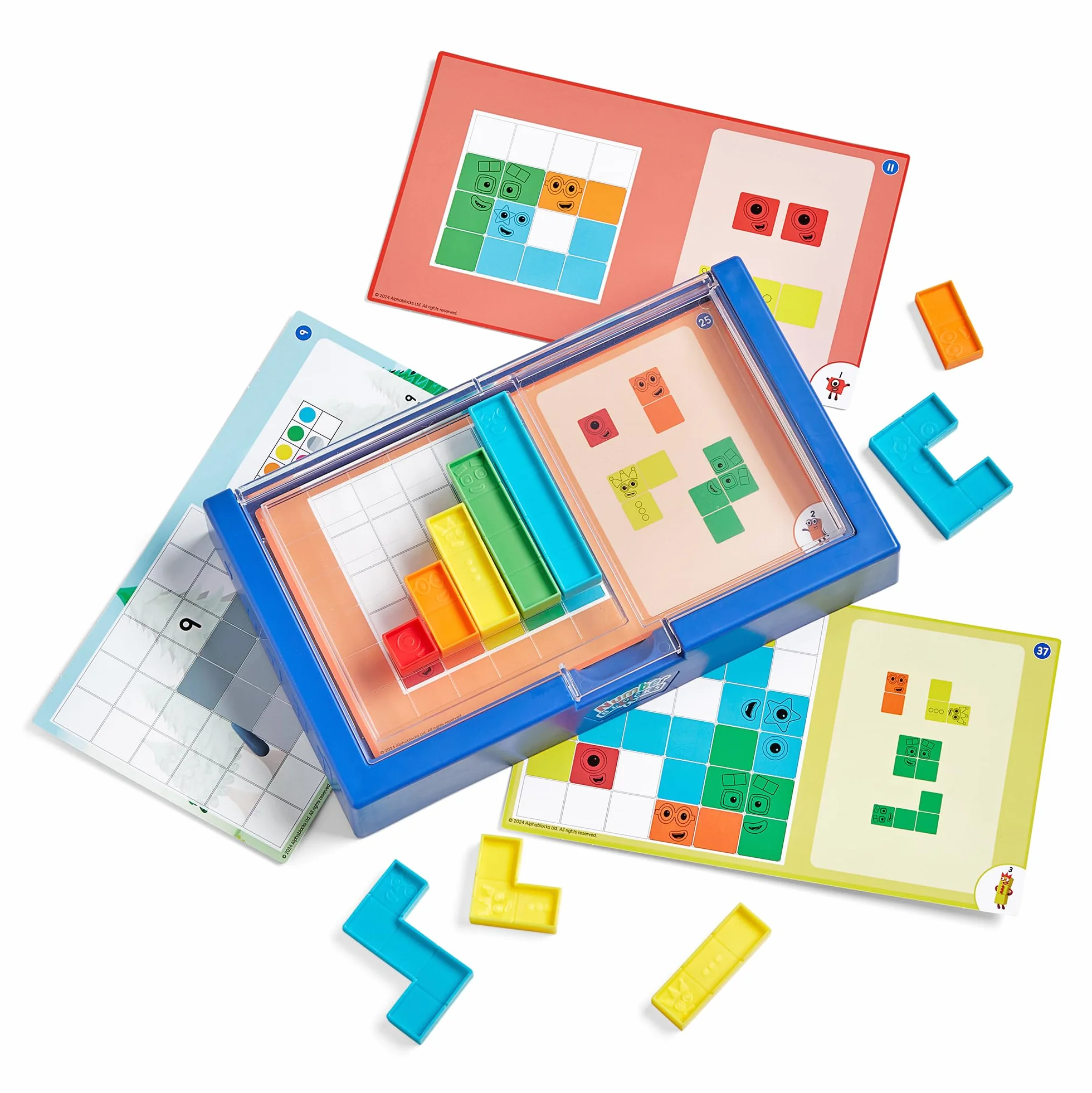 Learning Resources Numberblocks Risolutore di Puzzle, Giocattoli per Bambini di 3 Anni, 50 Puzzle con 4 Livelli di Gioco, Giochi da Viaggio