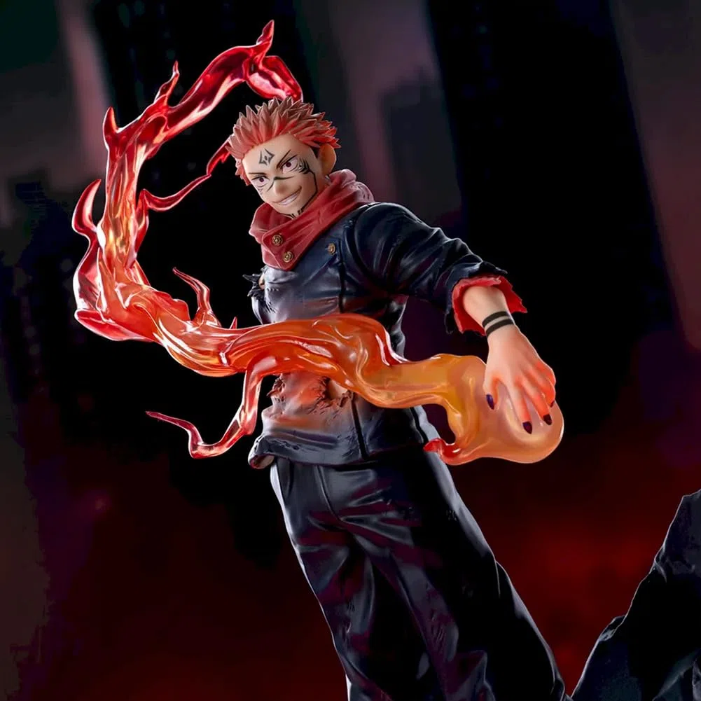 JJK Ryomen Sukuna Figura Anime in PVC, 21 cm Ryomen Sukuna combattimenti Figurine Collezione Modello Desktop Decoration Ornamenti Regalo