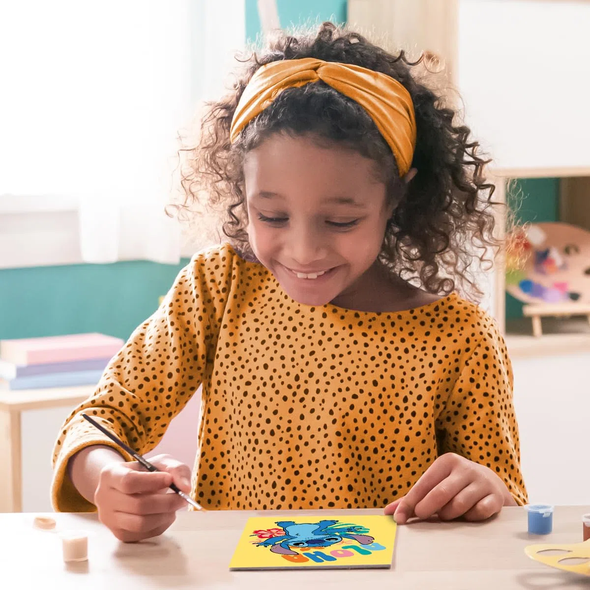 Ravensburger CreArt: Aloha Stich – Dipingere con i Numeri per Bambini 9+ Anni, Kit Pittura con Tavole, Cornice, Pennello e Colori Inclusi, 25 x 18,30 cm, Idee Regalo Disney