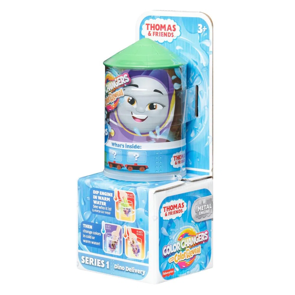Thomas & Friends Il colore del giocattolo del treno rivela la consegna del dinosauro Kana per bambini dai 3 anni in su