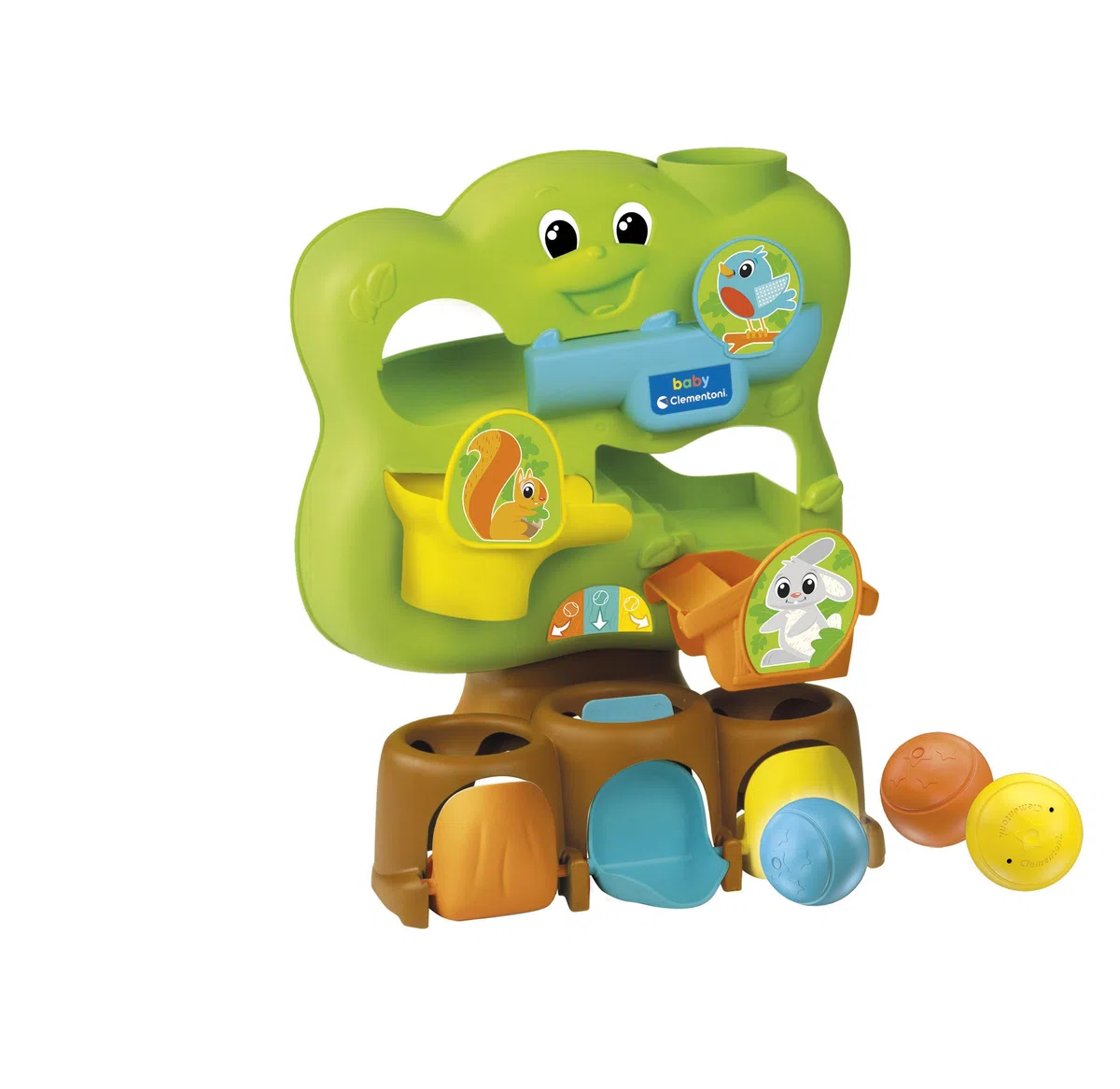 Clementoni Baby Magic Colours Tree, Albero delle Palline, Centro attività per Bambini 12-36 Mesi, Gioco Prima Infanzia Made in Italy, Linea Play for Future, Stimola Manualità e Logica, 17511