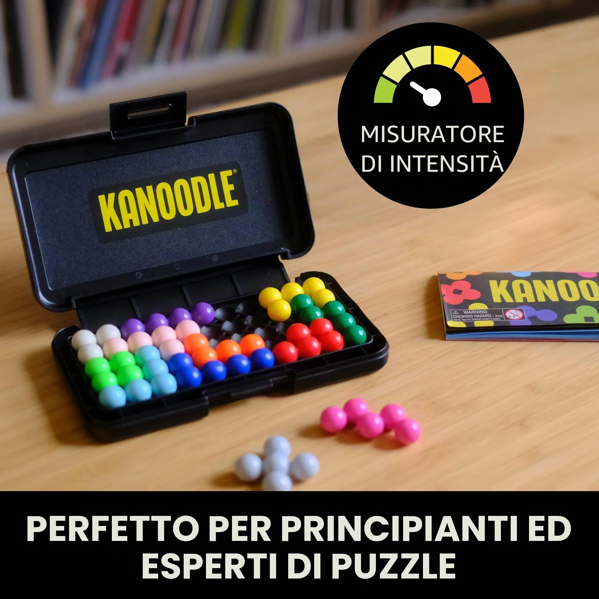Learning Resources Kanoodle Puzzle Logico Multicolore 200 Sfide 12 Pezzi Gioco Portatile Bambini Dai 7 Anni STEM Ragionamento Spaziale Sviluppo Cognitivo