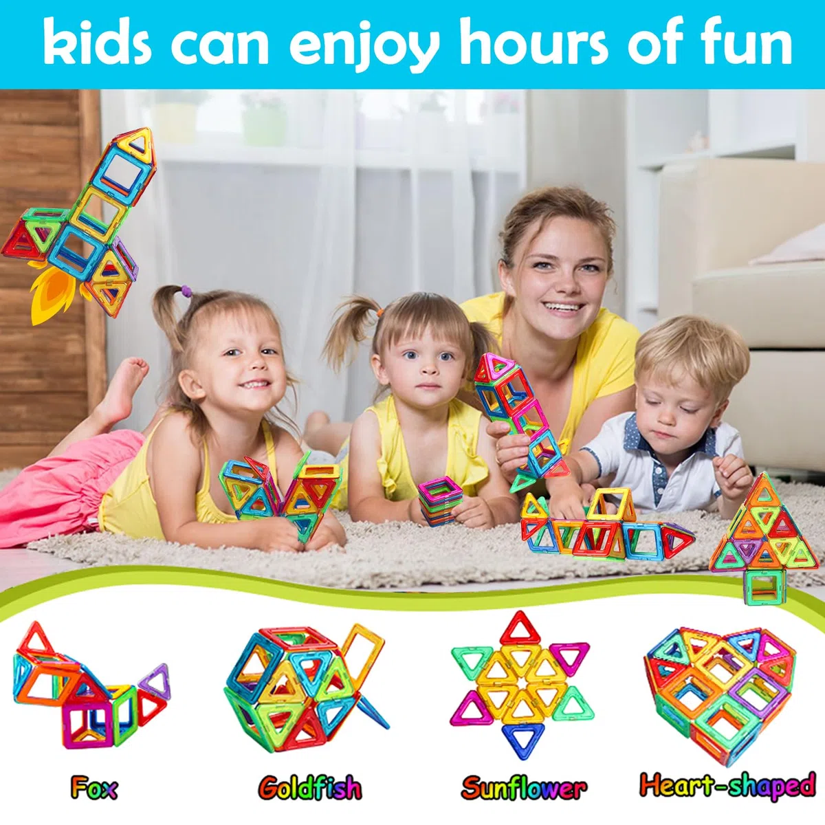 Costruzioni Magnetiche Giochi per Bambini 3 4 5 6 Anni 38 Pezzi Magneti Giochi Bambina 3 Anni Creativi Educativi Giochi Magnetici Idel Regalo Bambini Bambina Ragazzi 3 4 5 6 7 8 Anni Compleanno Natale