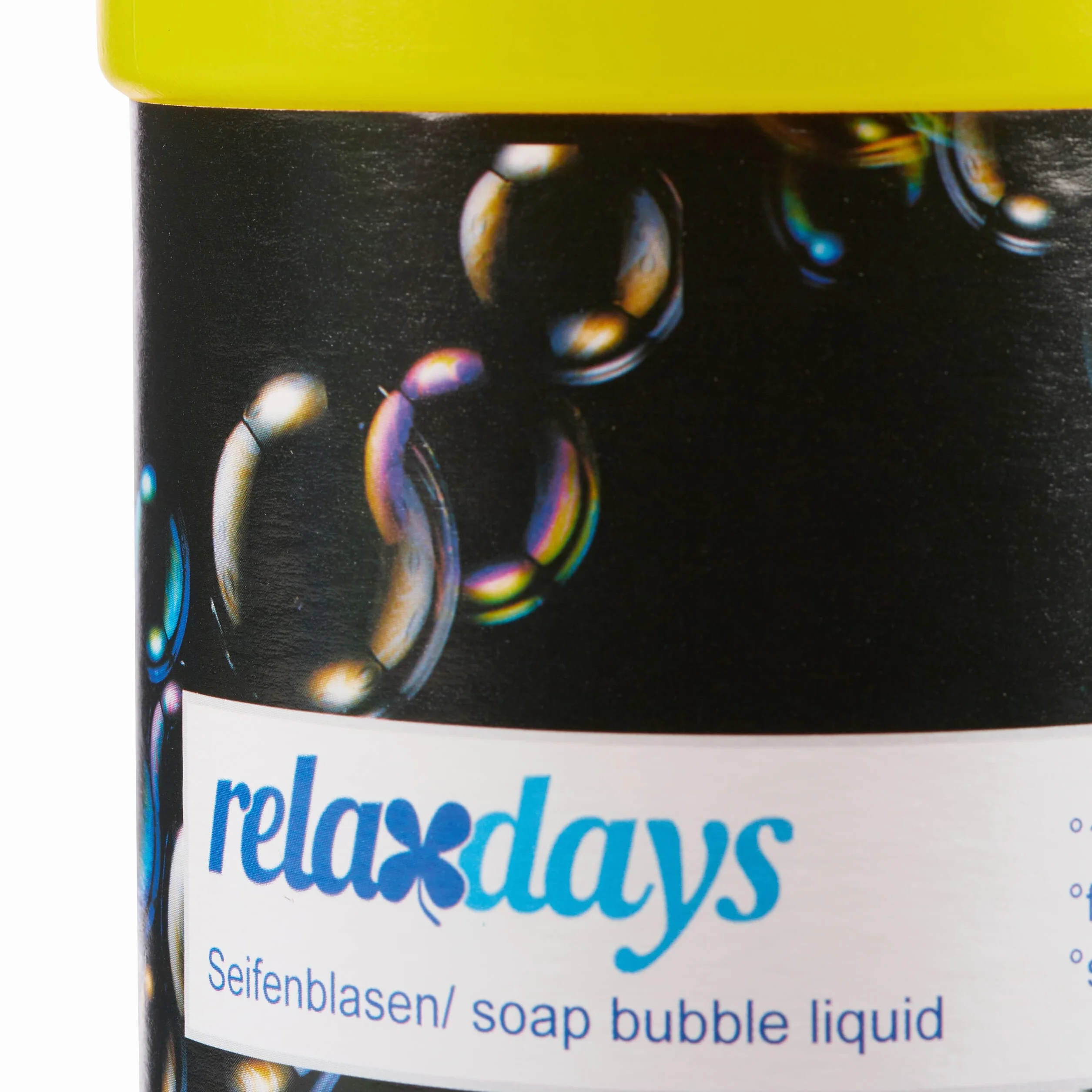 Relaxdays Rlaxdays Flaconcino per Liquido per Bolle di Sapone, Set da 3 Flaconi da 1 L, Riempire per Macchine Sparabolle, Colorato