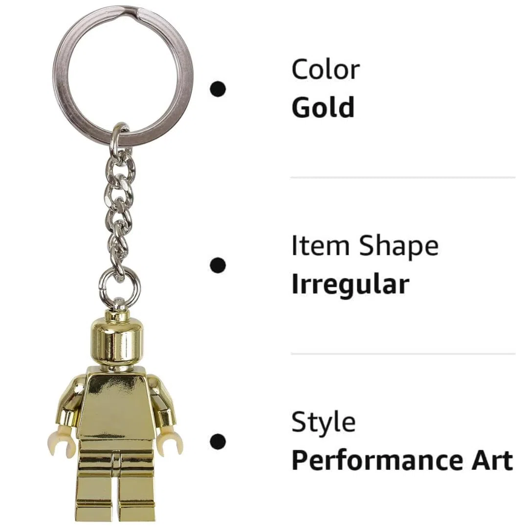 LEGO Classic: Portachiavi Gold minifigure