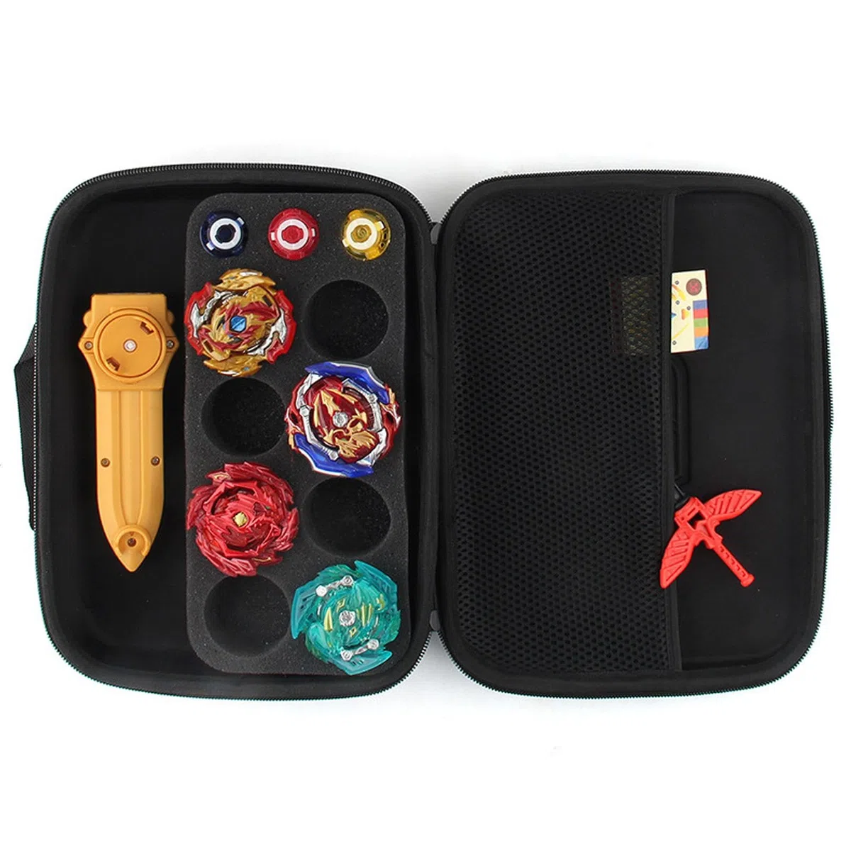 Gyro Storage Bag with Compartments, Gyro Collection Storage Box, Gyro Box with Dividers, Portable Case for Gyro Toys, Gyro Accessories Storage Case, Gyro Toolbox for Storage Box