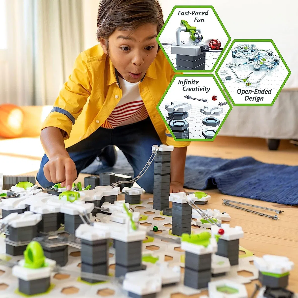 Ravensburger - GraviTrax Zipline, Accessorio per Pista di Biglie, Gioco Interattivo ed Educativo STEM, per Bambini 8+ Anni e Adulti, Compatibile con GraviTrax Starter-Set