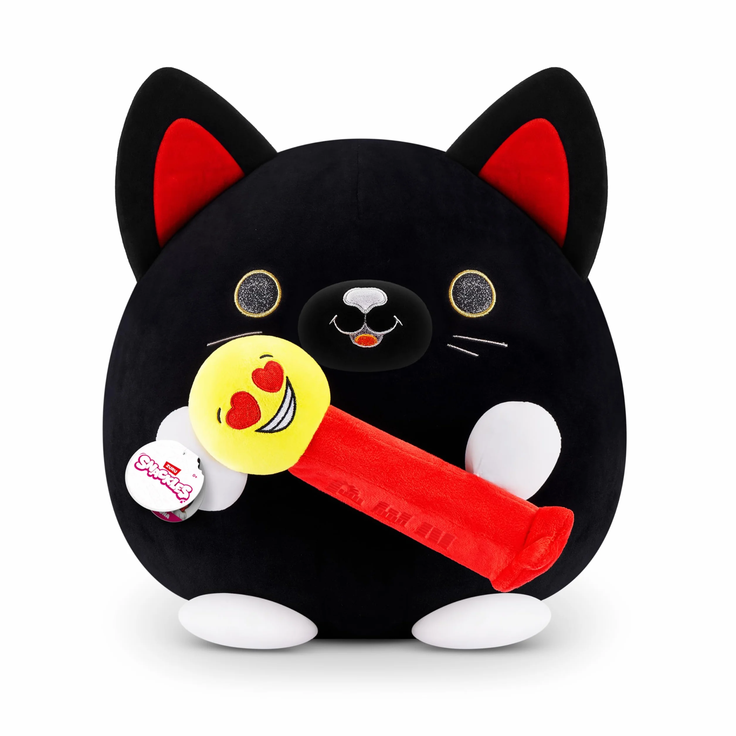 Snackles Dimensione Grande 35 cm Snackle Gatto Nero (PEZ)