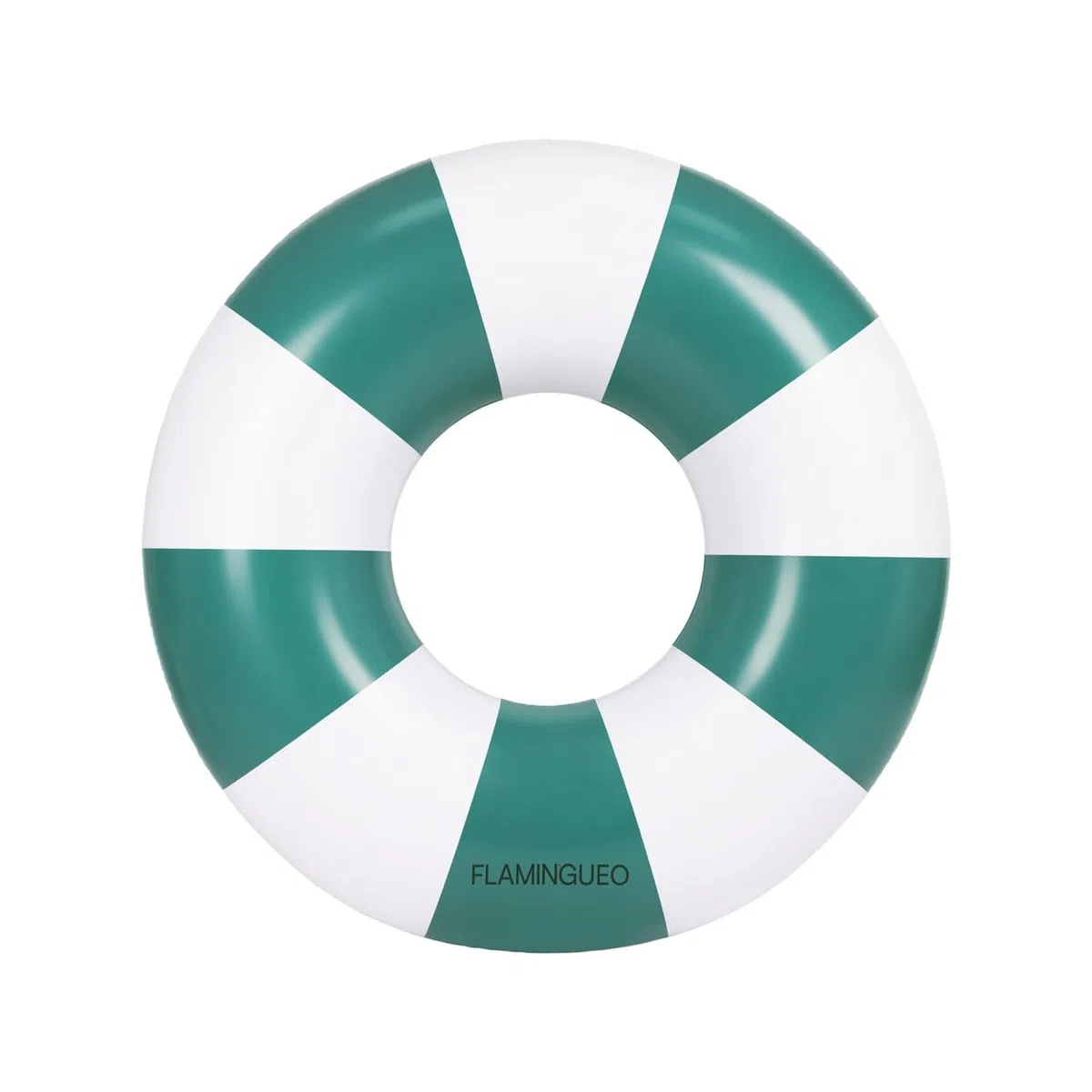 Flamingueo Gonfiabile Gigante - Per Spiaggia e Piscina - Forma Ciambella - Design Bicolore - PVC Resistente - Doppia Valvola