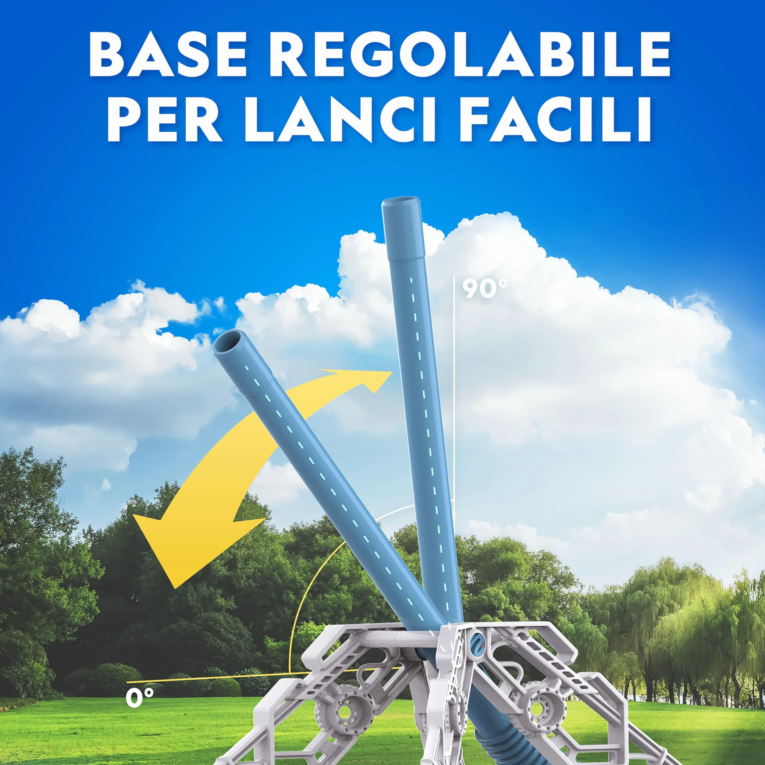 NATIONAL GEOGRAPHIC Lanciarazzi ad Aria per Bambini – Lancia Razzi Fosforescenti fino a 30 Metri, Giocattolo da Esterno per Bambini 8-12 Anni
