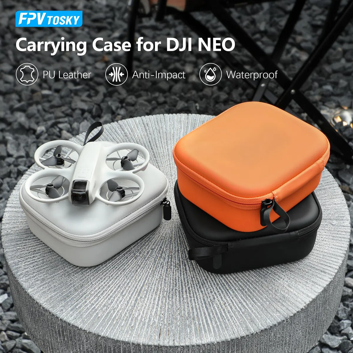 FPVtosky Custodia per DJI NEO [ NOT Neo 2 ], Borsa di stoccaggio da viaggio per DJI NEO Drone Aceessories (Nero)