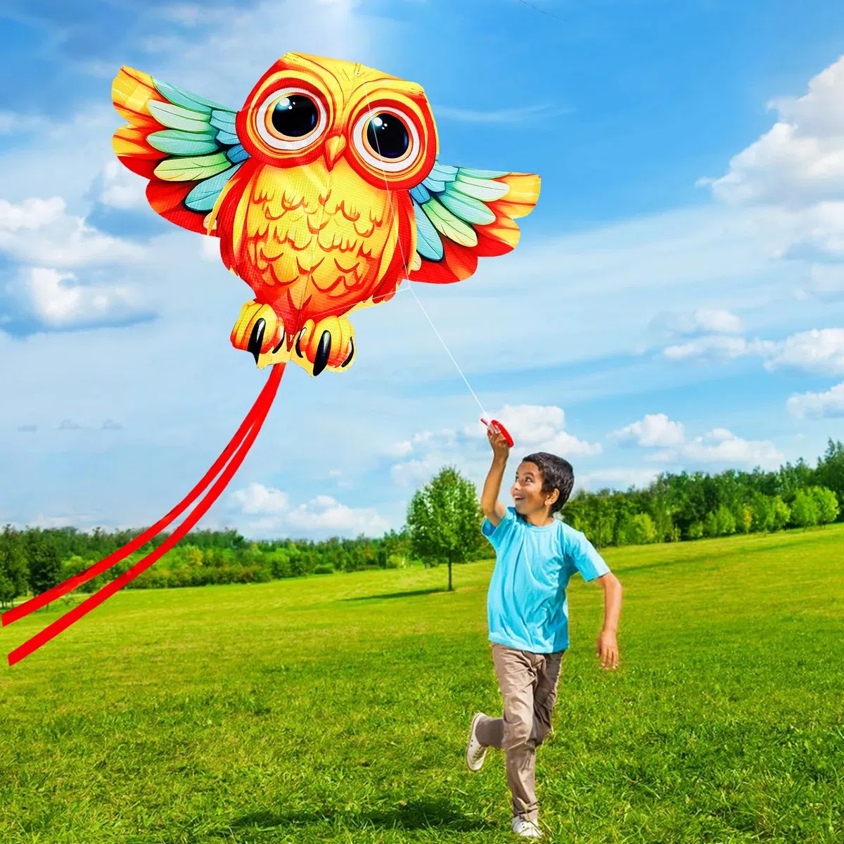 Touch the sky Aquilone Animale dei Animati per Adulti, Facile da Volare, Design Della Struttura Unico, Eccellenti Giochi All'aperto e Giocattoli di Attività, Adatto ai Principianti.
