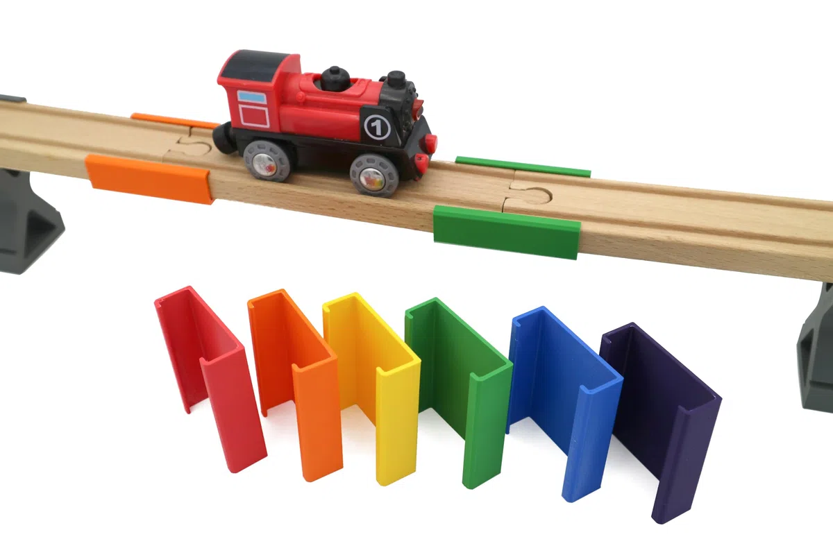 missing piece - Clip per ponte per ferrovia in legno (6 pezzi)