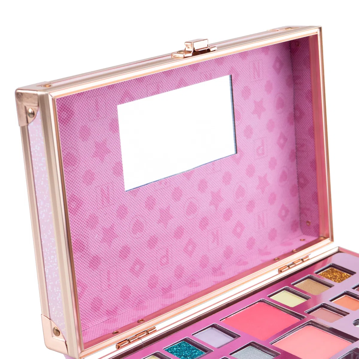 Make Up Travel Case, 1 Valigetta con Specchio e Set di Trucchi per Bambini