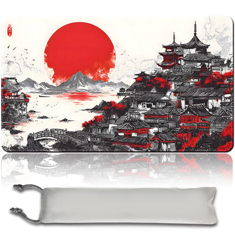 MTG Tappetino da gioco Premium XXL (60 x 35 cm), design fantasy ad alta risoluzione, tappetino in gomma antiscivolo per TCG/CCG/MTG (No Zone, mtg50-5)