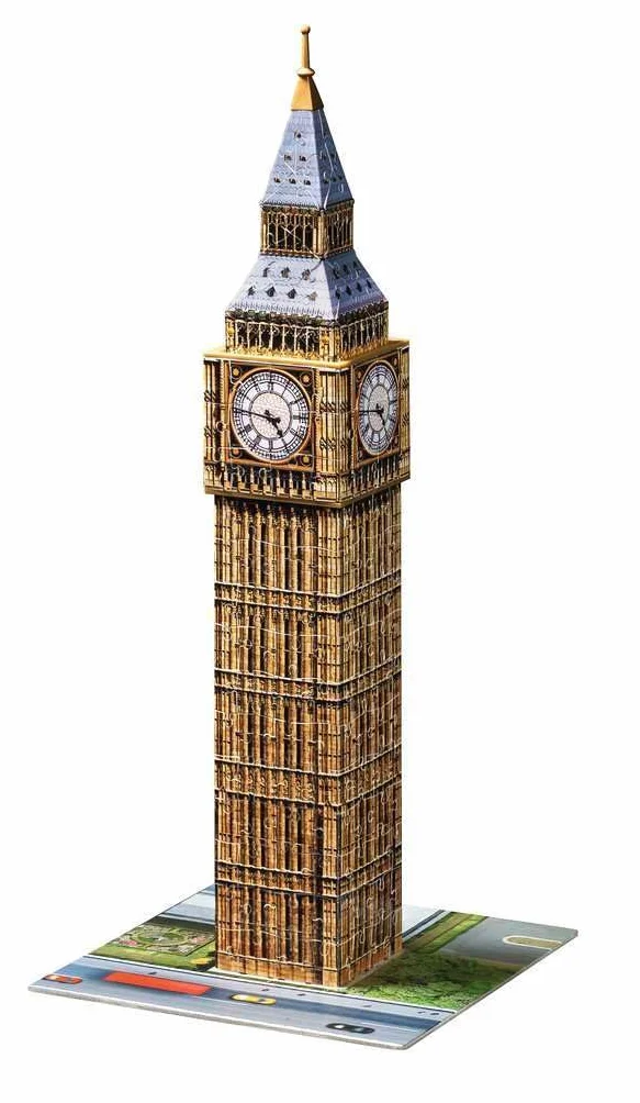 Ravensburger - Puzzle 3d Big Ben | Puzzle 3d Per Adulti E Bambini A Partire Dagli 8 Anni | Modellismo Da Costruire Adulti Di 224 Pezzi | Regalo Bambino 8 Anni E Più