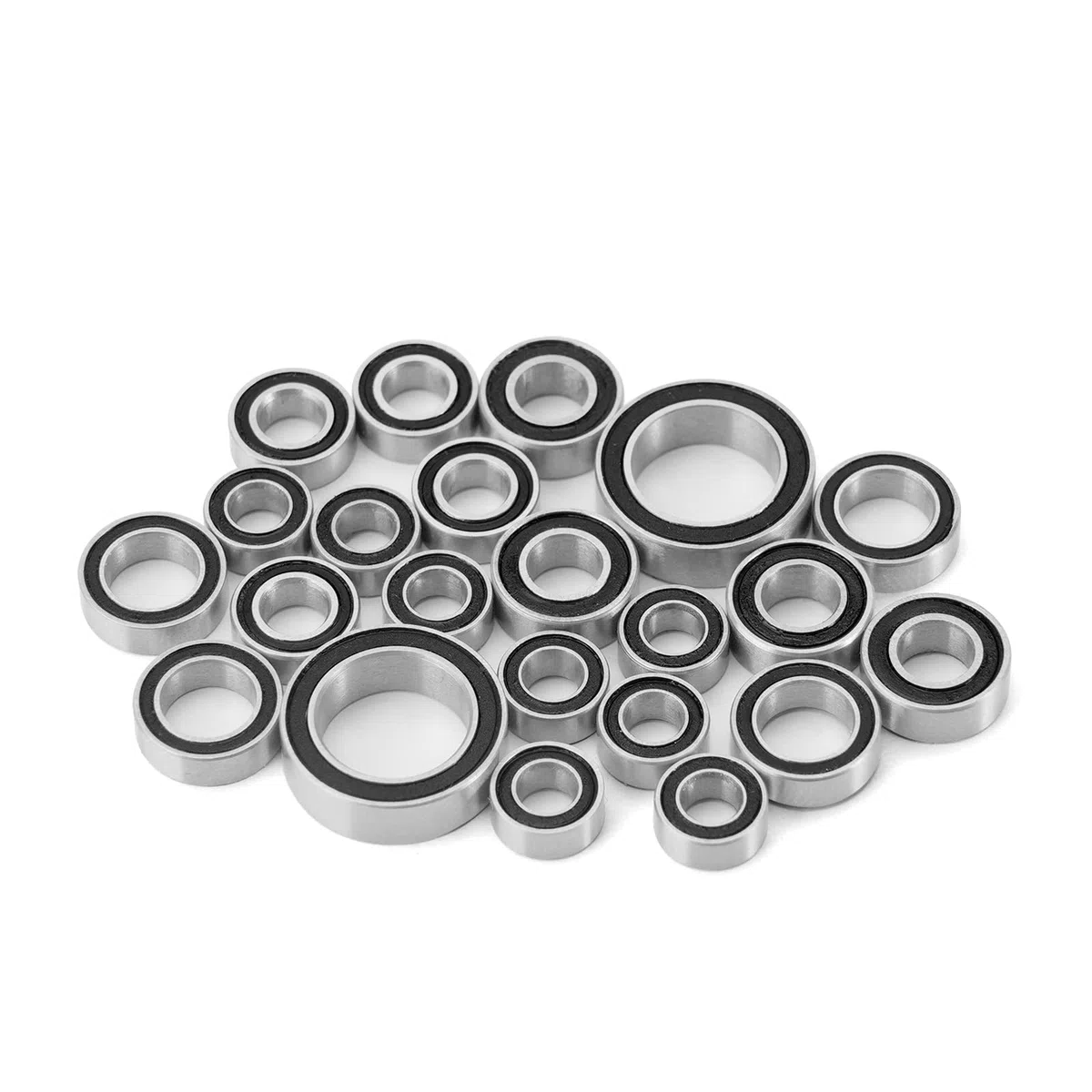 INJORA Kit Cuscinetti Acciaio 22PCS per TRX4M 1/18 RC Crawler Upgrade Parts,Sliver