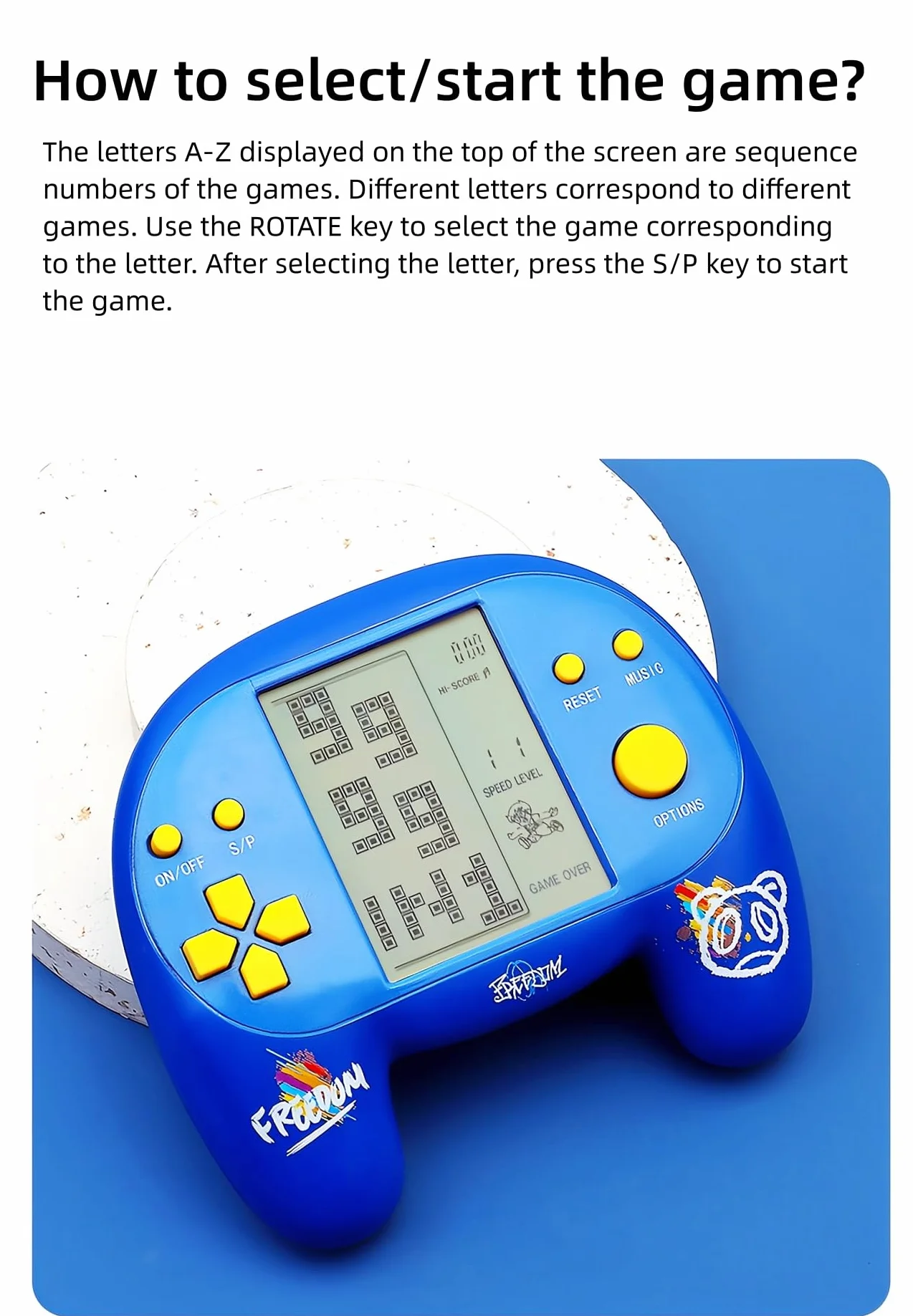 CZT Console di Gioco con Maniglia Brick 4,1 Pollici Ottima Sensazione Presa 2574 in 1 Giochi Retrò con Puzzle a Blocchi per Viaggi/Interni Regali di Natale per Bambini/Studenti/Adolescenti (Rosa)
