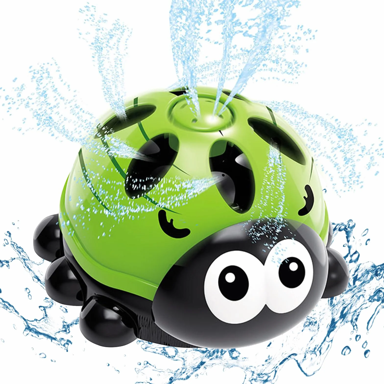 Giochi da Giardino per Bambini, Giochi Acqua Bambini, Outdoor Sprinkler Toy, Giocattolo di Sprinkler, Coccinella Verde, Unisex, 3-10 Anni