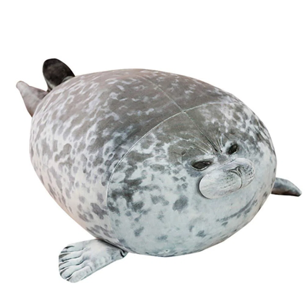OUKEYI Grazioso cuscino con guarnizione, peluche in cotone di peluche, con motivo oceano e animali (38,1 cm)