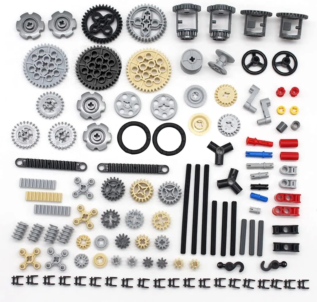 Technic Set di Ricambio - 116 Pezzi Gear Link, Compatibile con Parti Technic