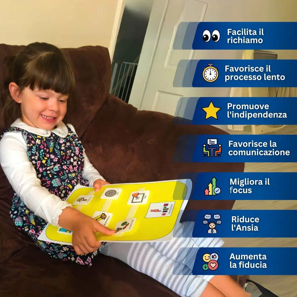 Autism Supplies and Developments Scelta attività - Agenda Visiva Bambini Autismo – 16 Flashcards – CAA Giochi Montessori/Educativi – Ludattica – Regali Autistici – Italiano