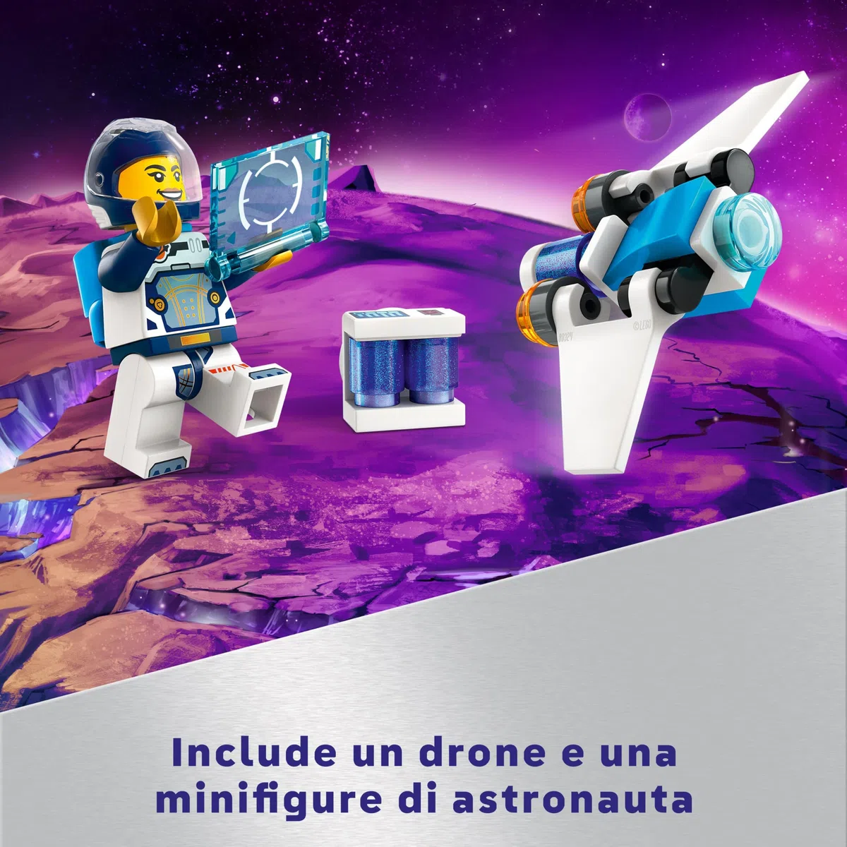 LEGO City Astronave Interstellare Giocattolo, Giochi Spaziali per Bambini e Bambine da 6 Anni in su con Navicella da Costruire, Minifigure dell'Astronauta e Drone Robot 60430